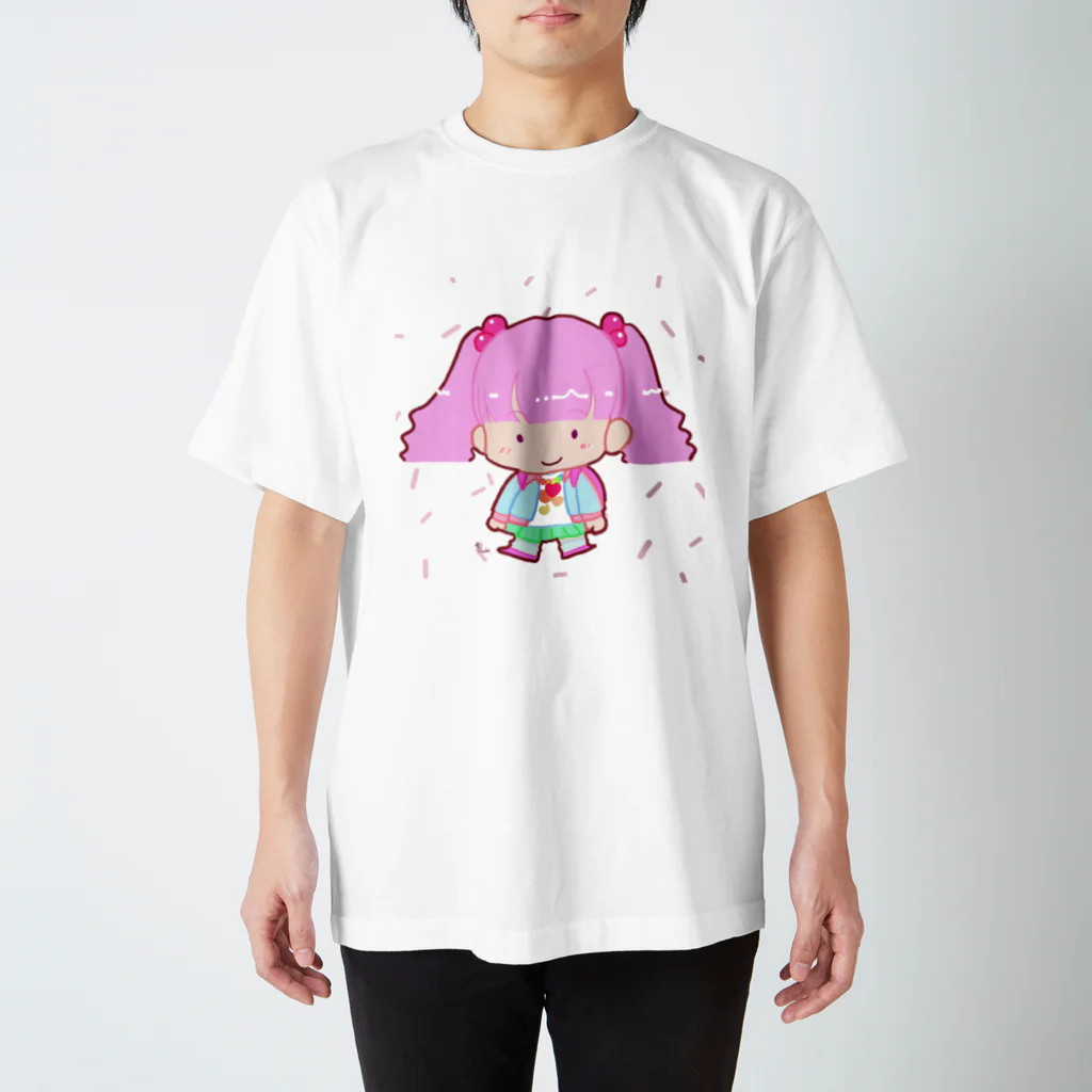 ZERO-SIXの80’ゆめかわガール（白） スタンダードTシャツ