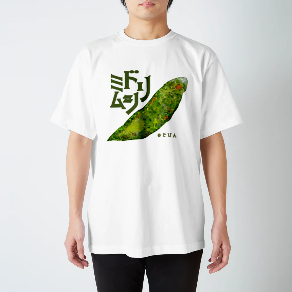 どびんの『菌玉』シリーズ第３弾　ミドリムシ スタンダードTシャツ