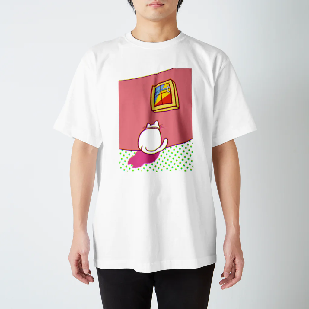 SuperDanceCatの【SDC】『窓際、晴れ』 スタンダードTシャツ