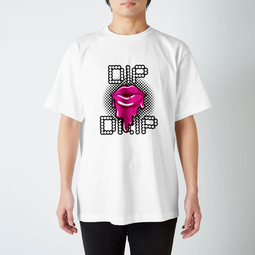 DIP DRIPのDIP DRIP "Melty Lip" Series スタンダードTシャツ