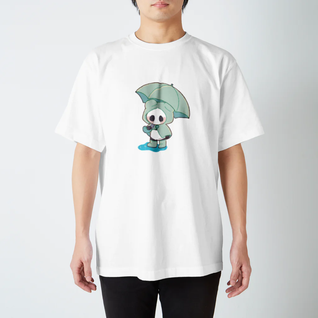 ふぅのパンダと雨の日 スタンダードTシャツ