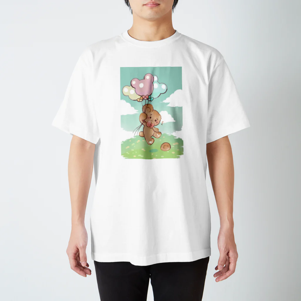 もげこ道の風船もげこちゃん Regular Fit T-Shirt