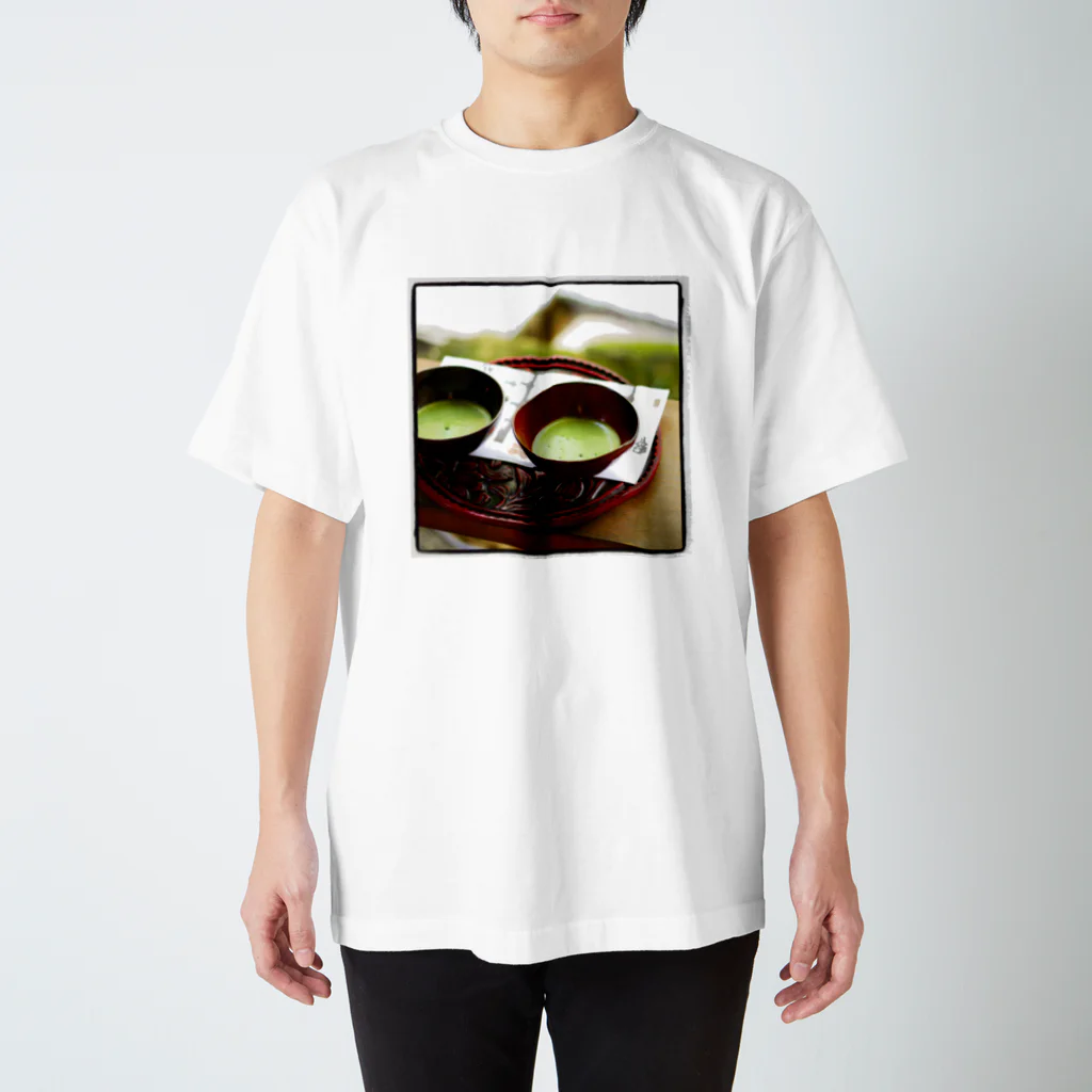 豆柴げんちゃんの抹茶 Regular Fit T-Shirt