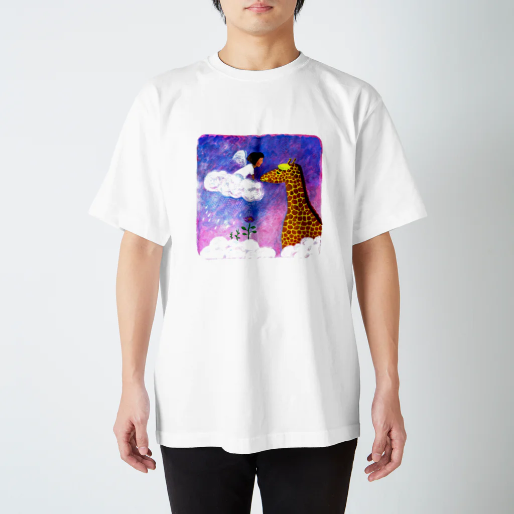 PETDOGSのAngel and giraffe Regular Fit T-Shirt