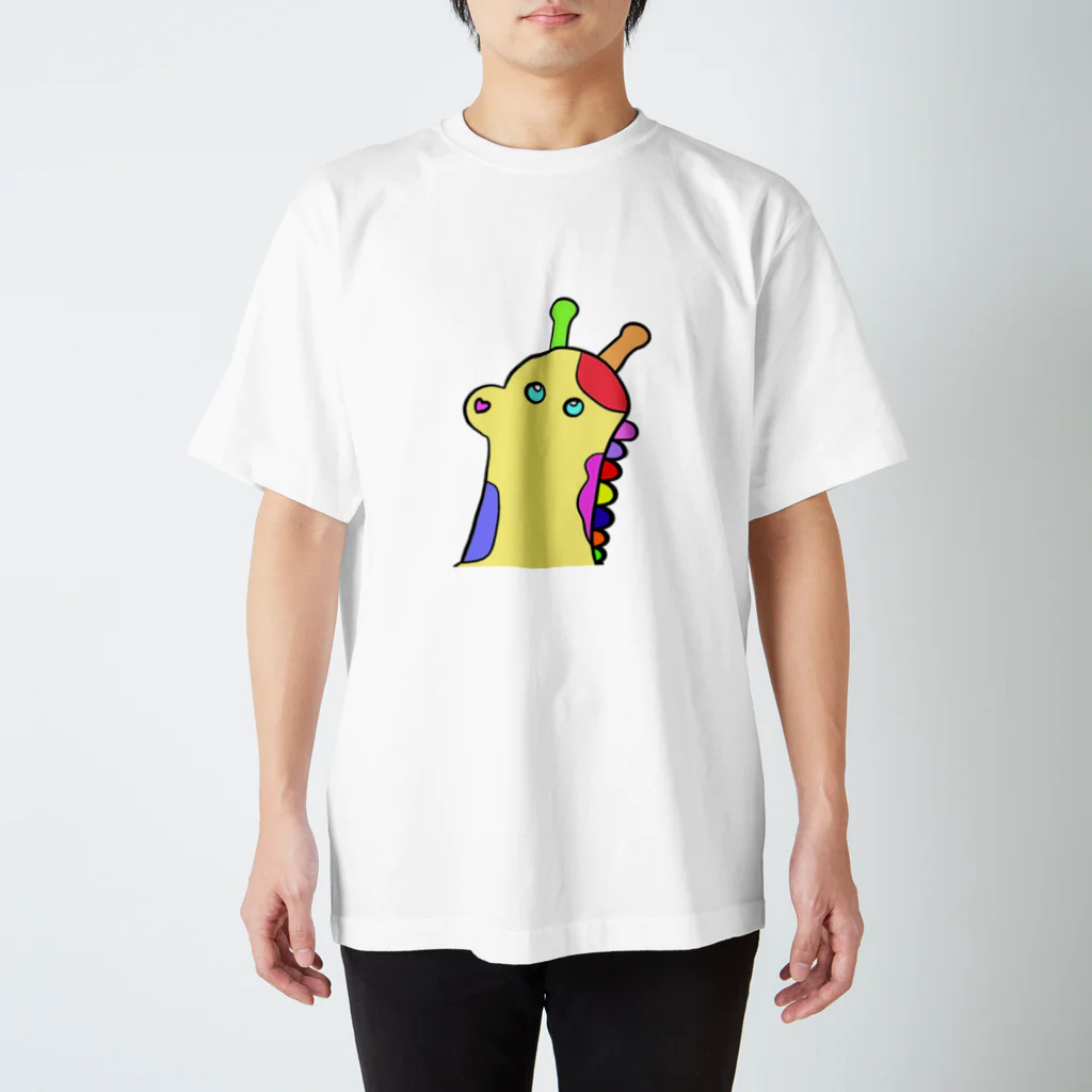 彩りポップスターのポップなキリン スタンダードTシャツ