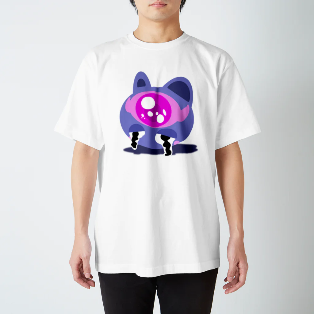 DJのおみせの3つ目ねこちゃん スタンダードTシャツ