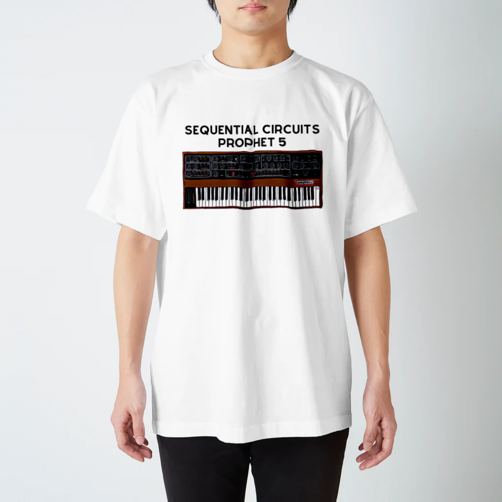 Vintage Synthesizers | aaaaakiiiiiのSequential Circuits Prophet 5 Vintage Synthesizer Regular Fit T-Shirt