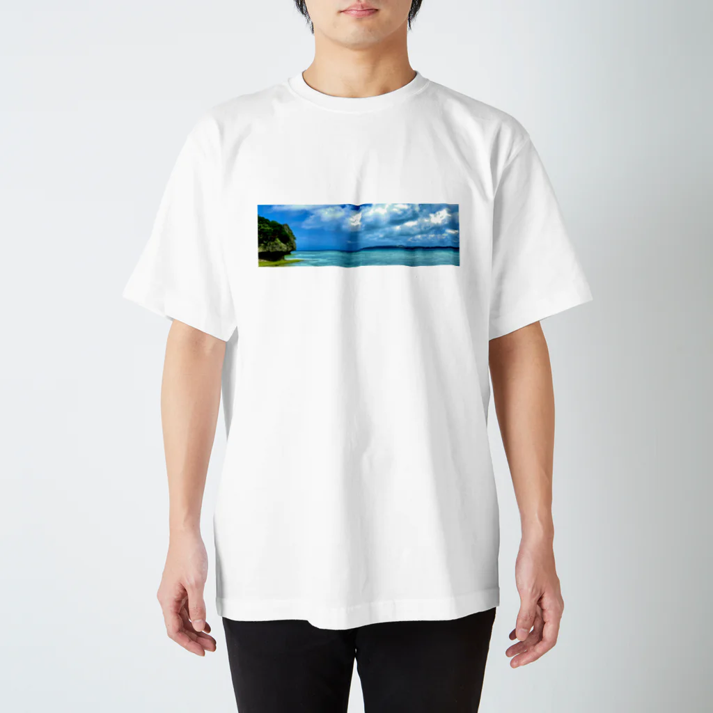 Cafe Lounge & Library pratimākrrm cĥā -ゆるやかな彫刻-のSLOW TIME 宮古島 スタンダードTシャツ