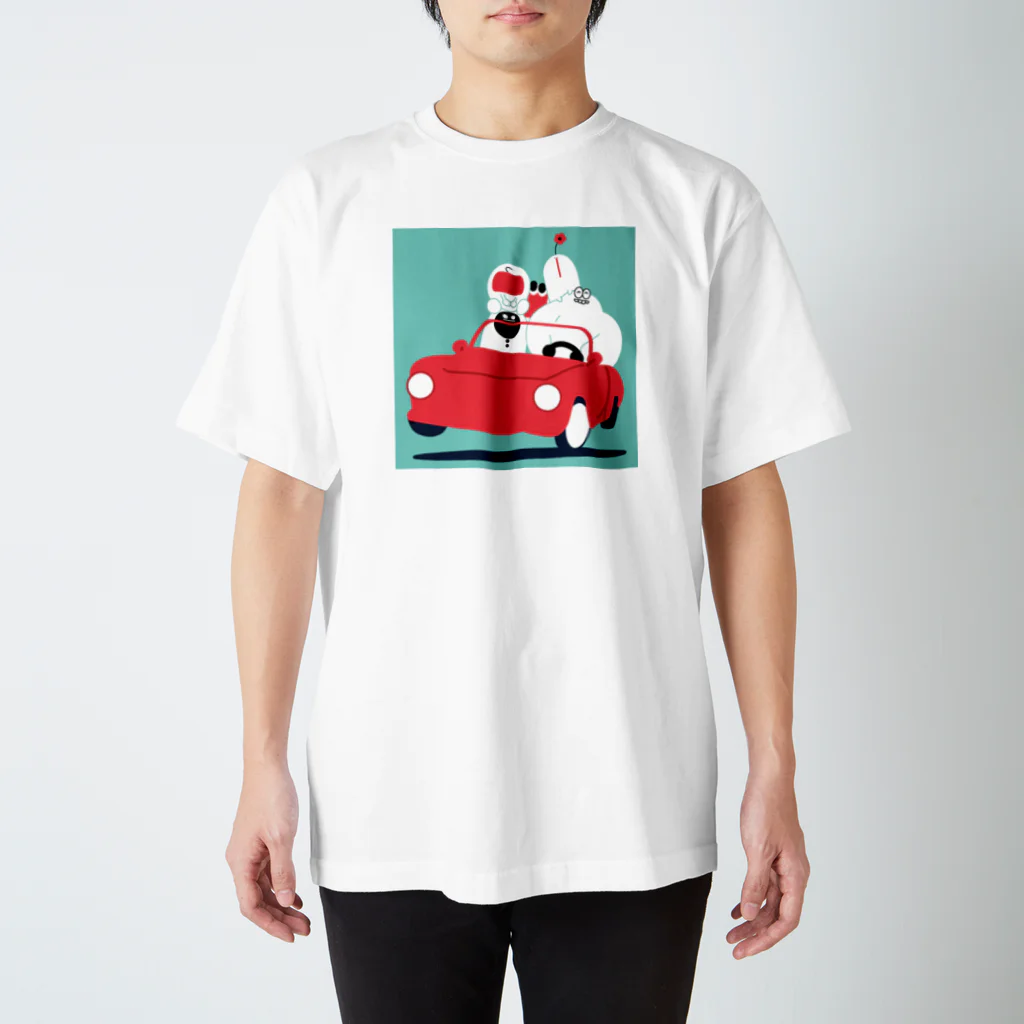 ぴつぴのゆるイラストしょっぷのうきうきドライブ Regular Fit T-Shirt