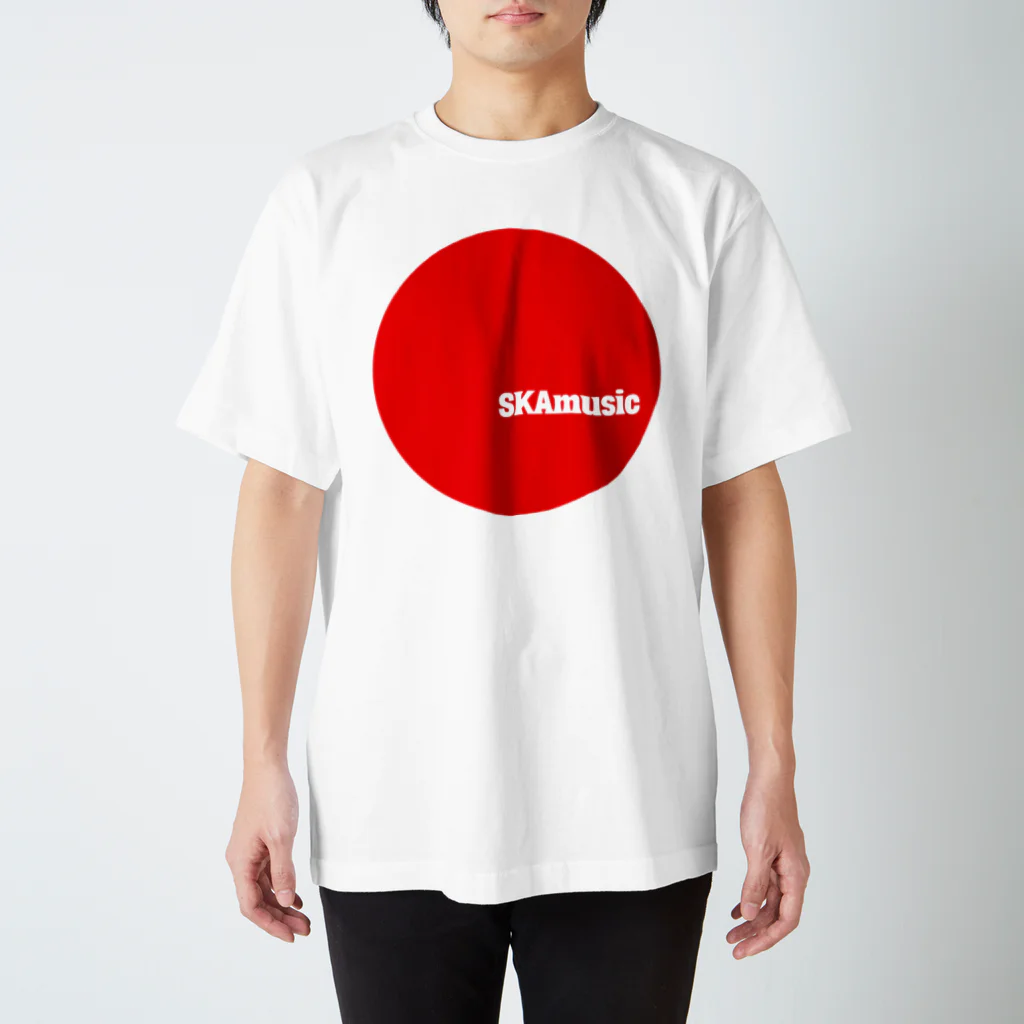 skamuzik a go goのSKAmusic 赤マル スタンダードTシャツ