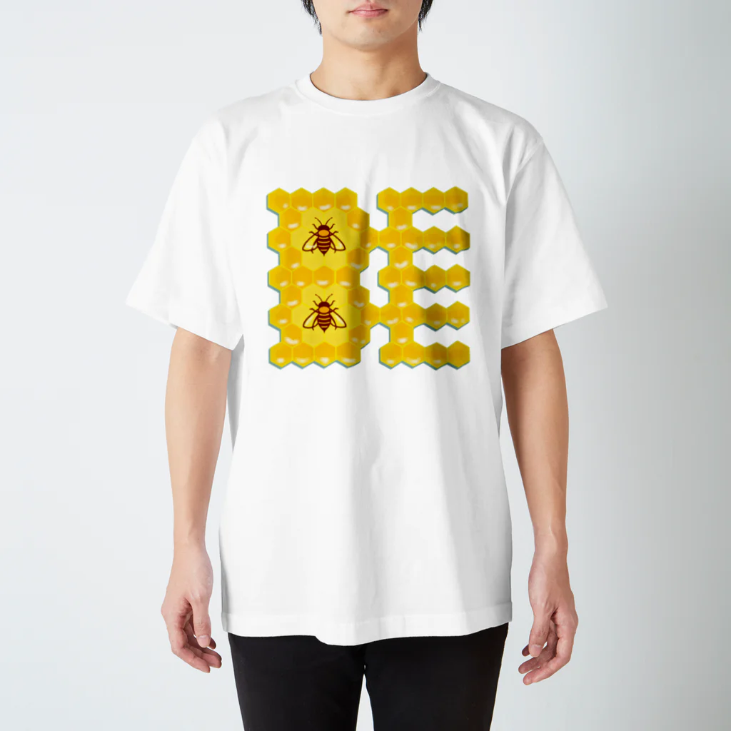 LalaHangeulのハニカム構造(BEE） スタンダードTシャツ