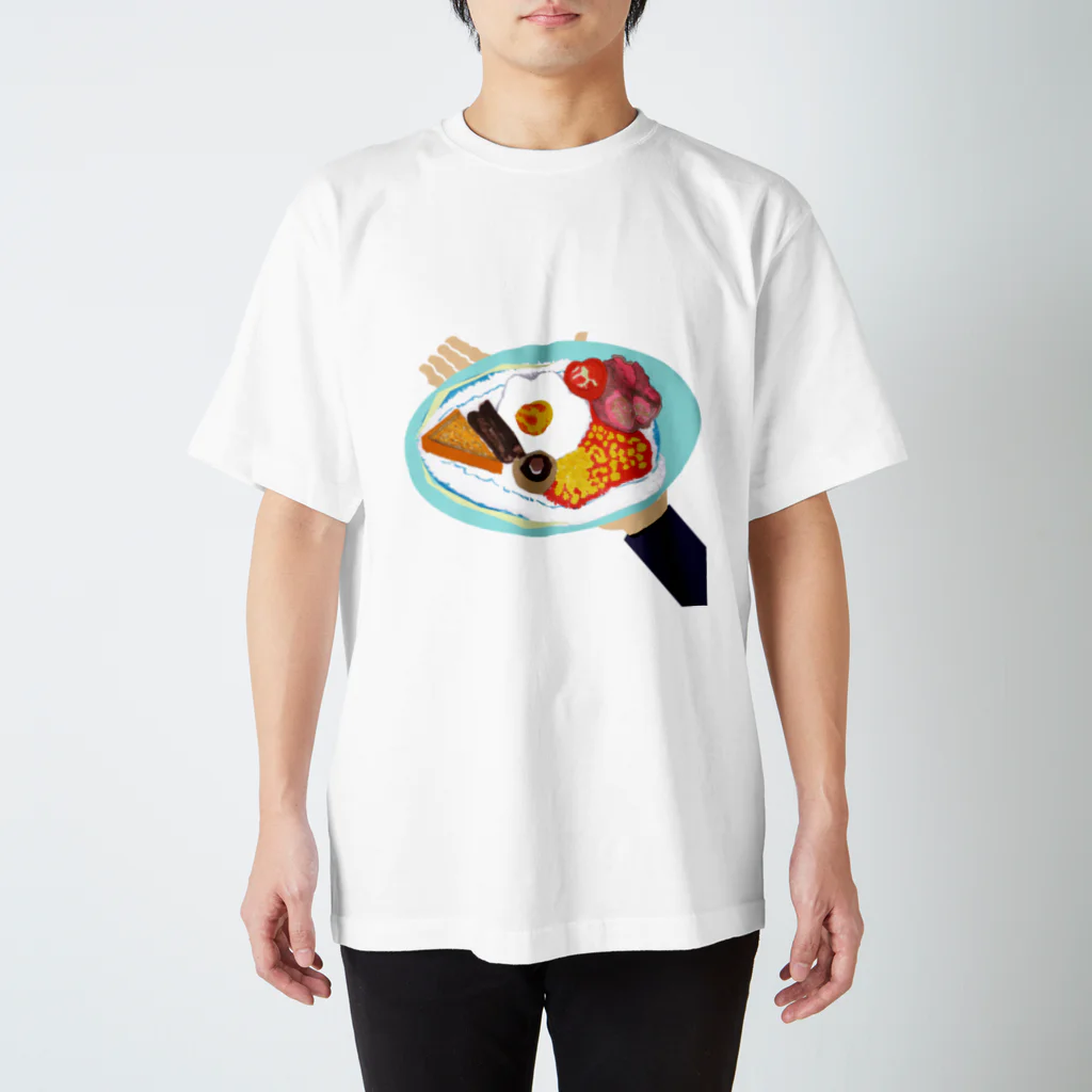 mountainbirdricefieldの外国のホテルの朝食 Regular Fit T-Shirt