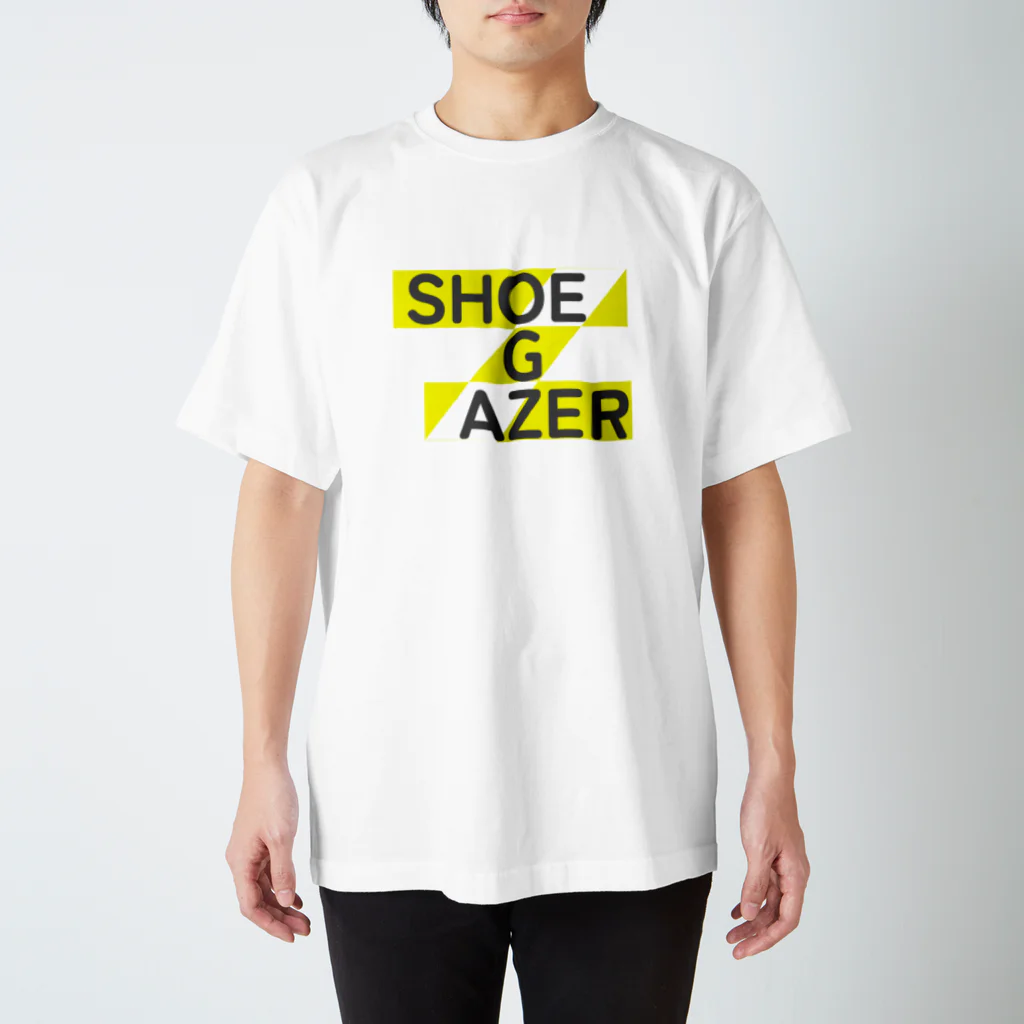 プリーズ・プリント・Tシャツの【SHOEGAZER ロゴT】『SHOEGAZER』※他カラー＆サイズ多種あります。ちなみにこのTシャツの濃色は単純に+737円の設定にさせていただいております。 スタンダードTシャツ