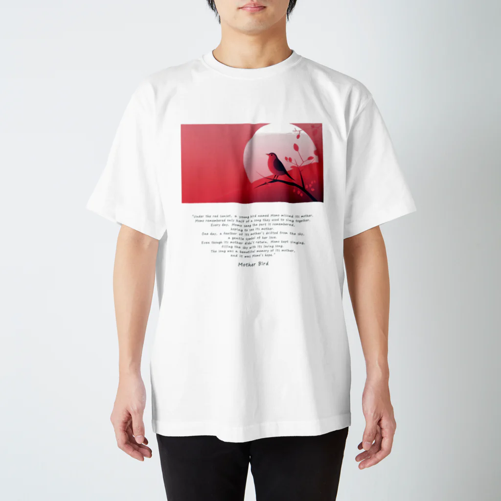 鳥救うSUZURIの『ははどり』【寄付付き商品】 Regular Fit T-Shirt