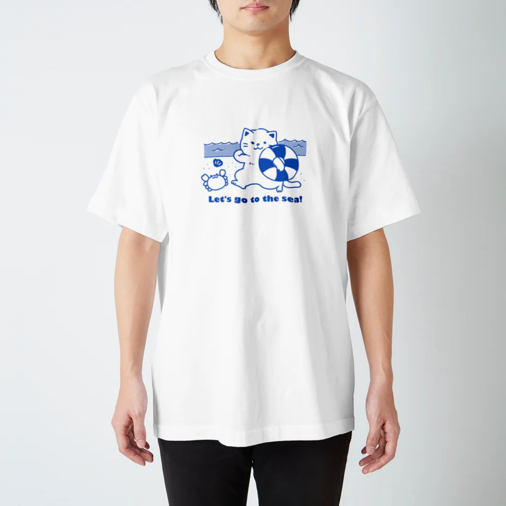 大村イスのにゃんこと海に行こうよ Regular Fit T-Shirt