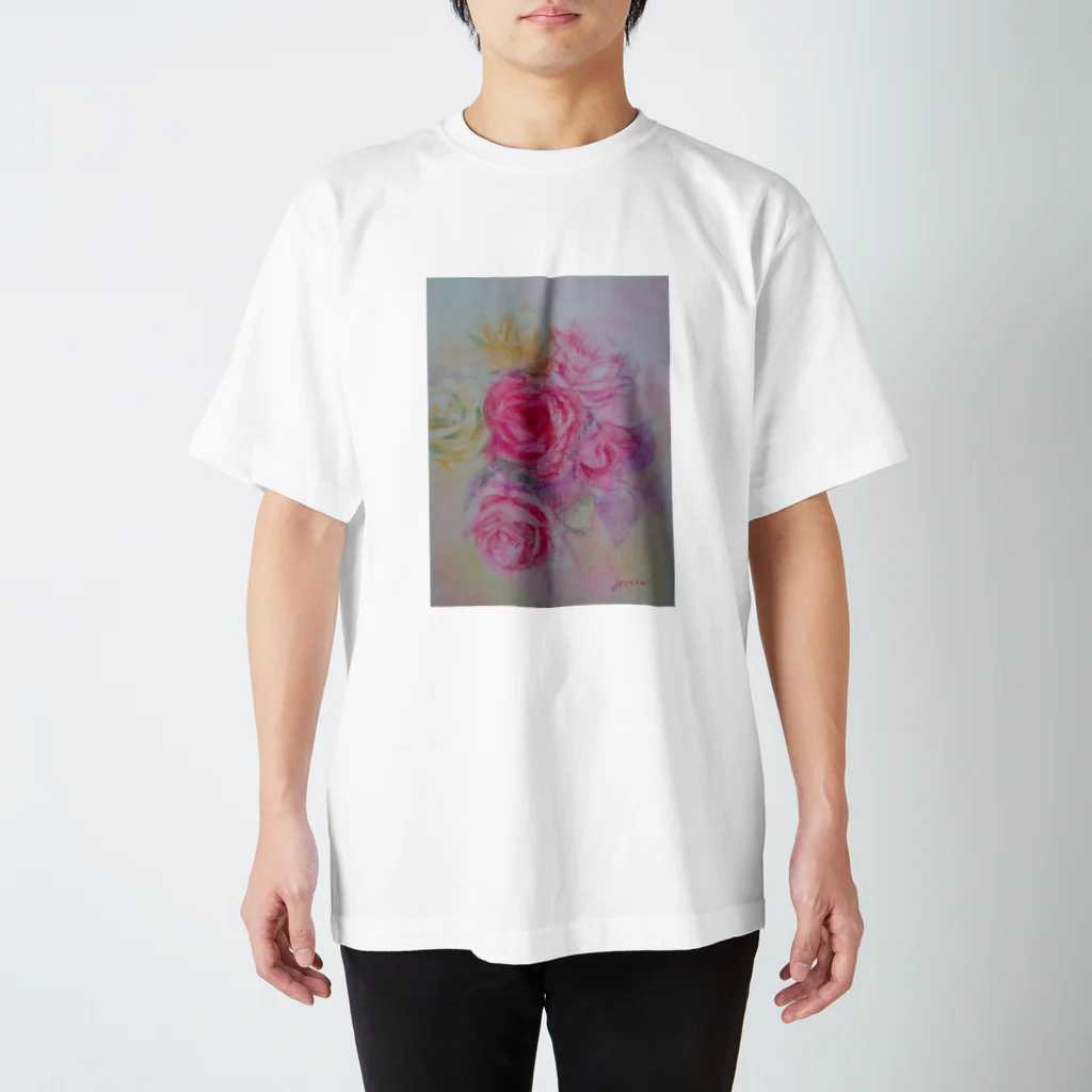 creative777のパステル画のバラ スタンダードTシャツ