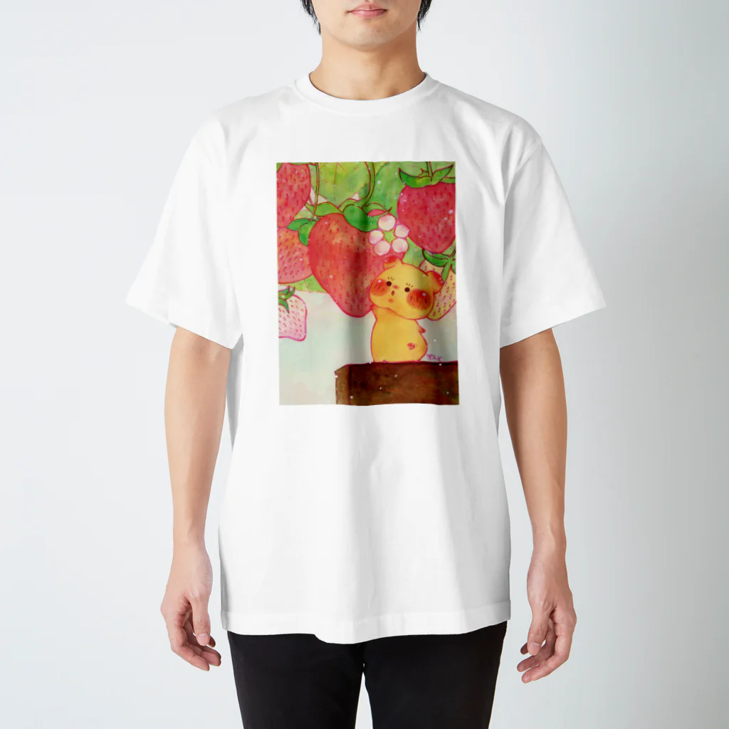 ぽとすの「このイチゴは食べられる？」Tシャツ スタンダードTシャツ