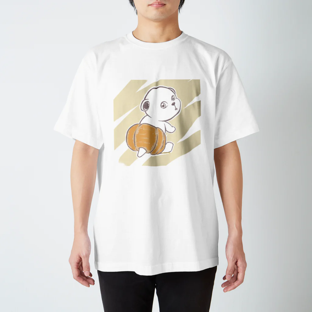 三月うさぎのみせのしろくま01 スタンダードTシャツ