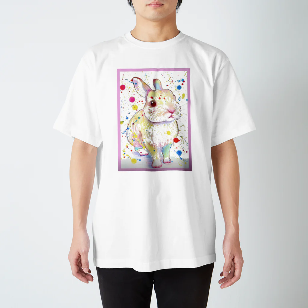 なまけもののうさぎ スタンダードTシャツ