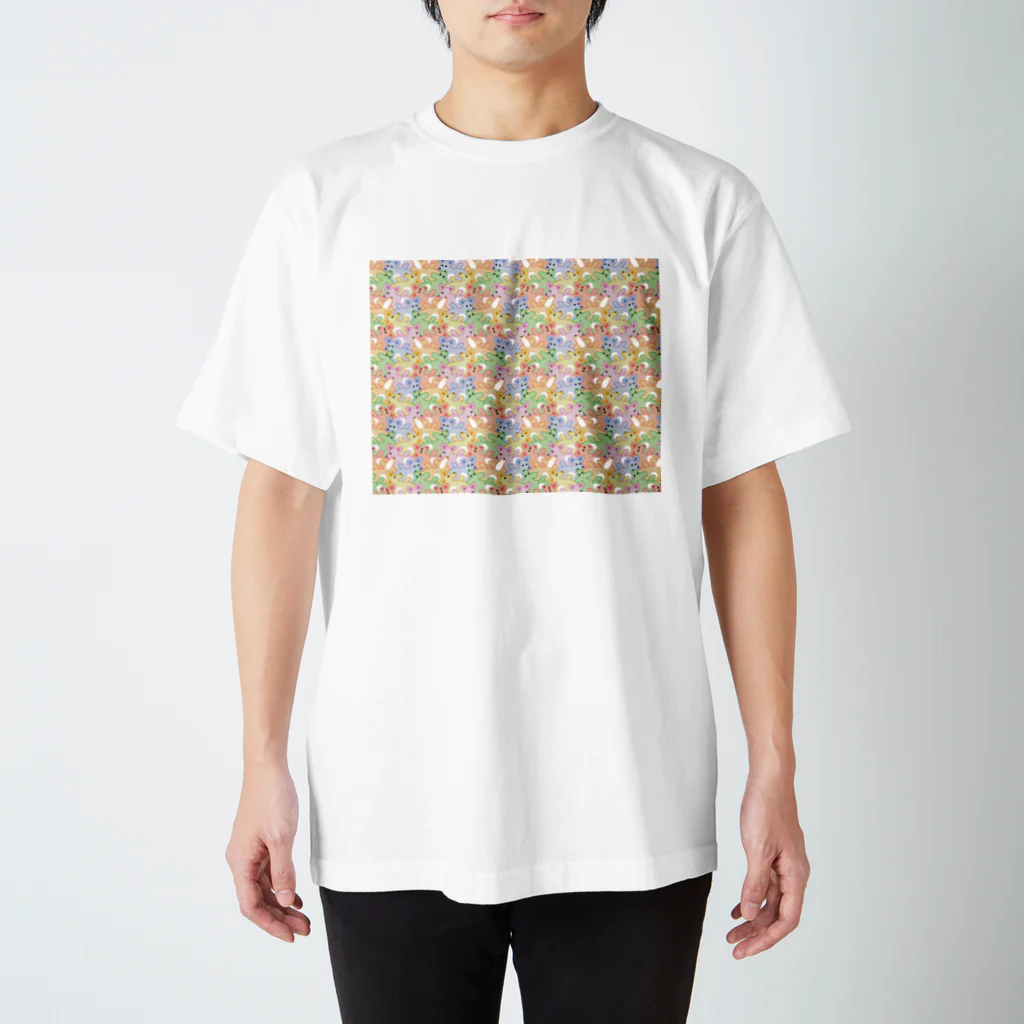 みかんの楽しい犬の模様３（多色） Regular Fit T-Shirt