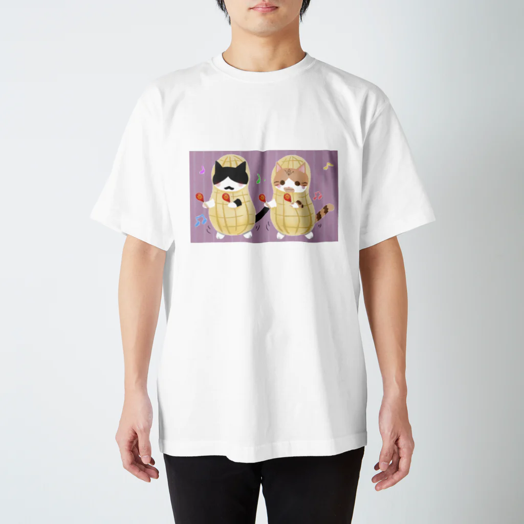 ひげ猫マリオのピーナツ兄弟 Regular Fit T-Shirt