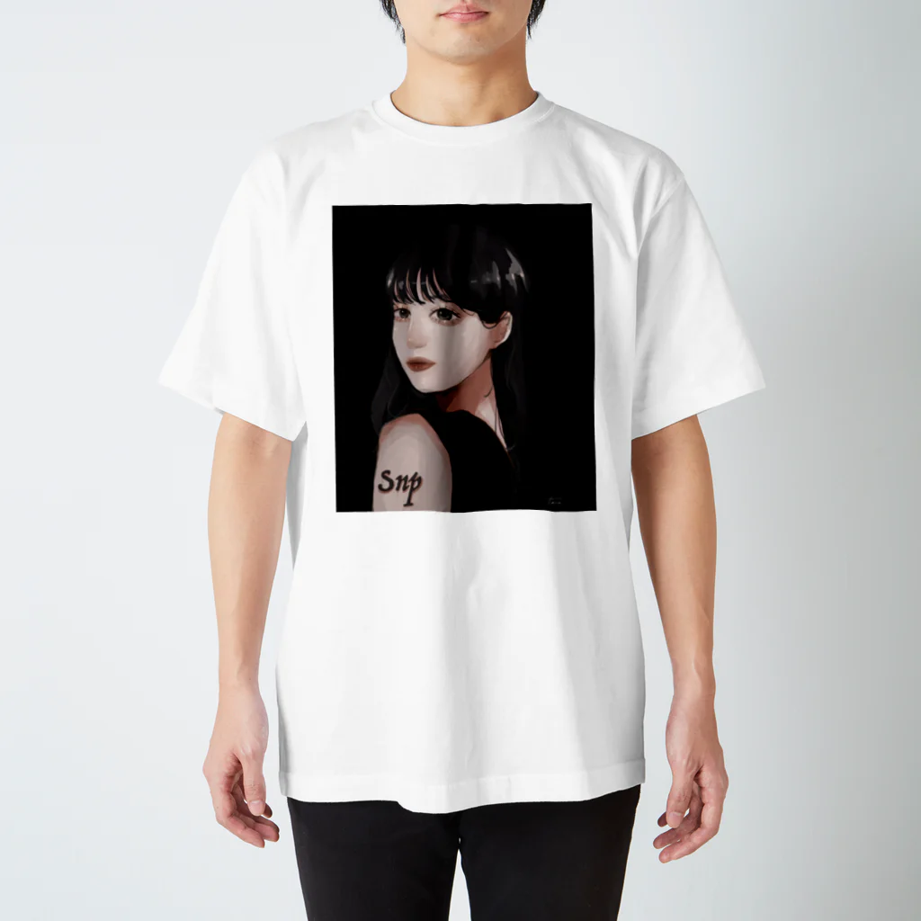 王子のアパレル SnprinceのTana×Snp（ブラック） スタンダードTシャツ