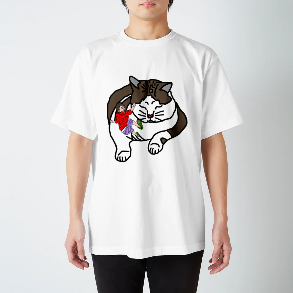 natunodai3kakuのネコと三男 Regular Fit T-Shirt