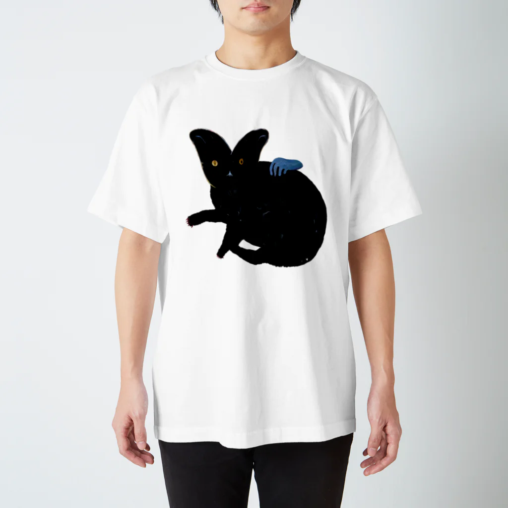 野口清村 / Noguchi Shimuraの撫で猫 スタンダードTシャツ