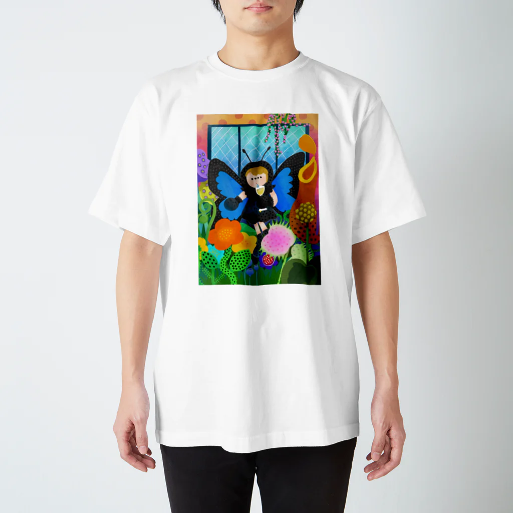 medamaのお庭でお花を鑑賞中🪻 Regular Fit T-Shirt