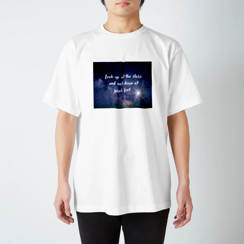 RAINBOW-WORKSの宇宙に輝く星⭐️ スタンダードTシャツ