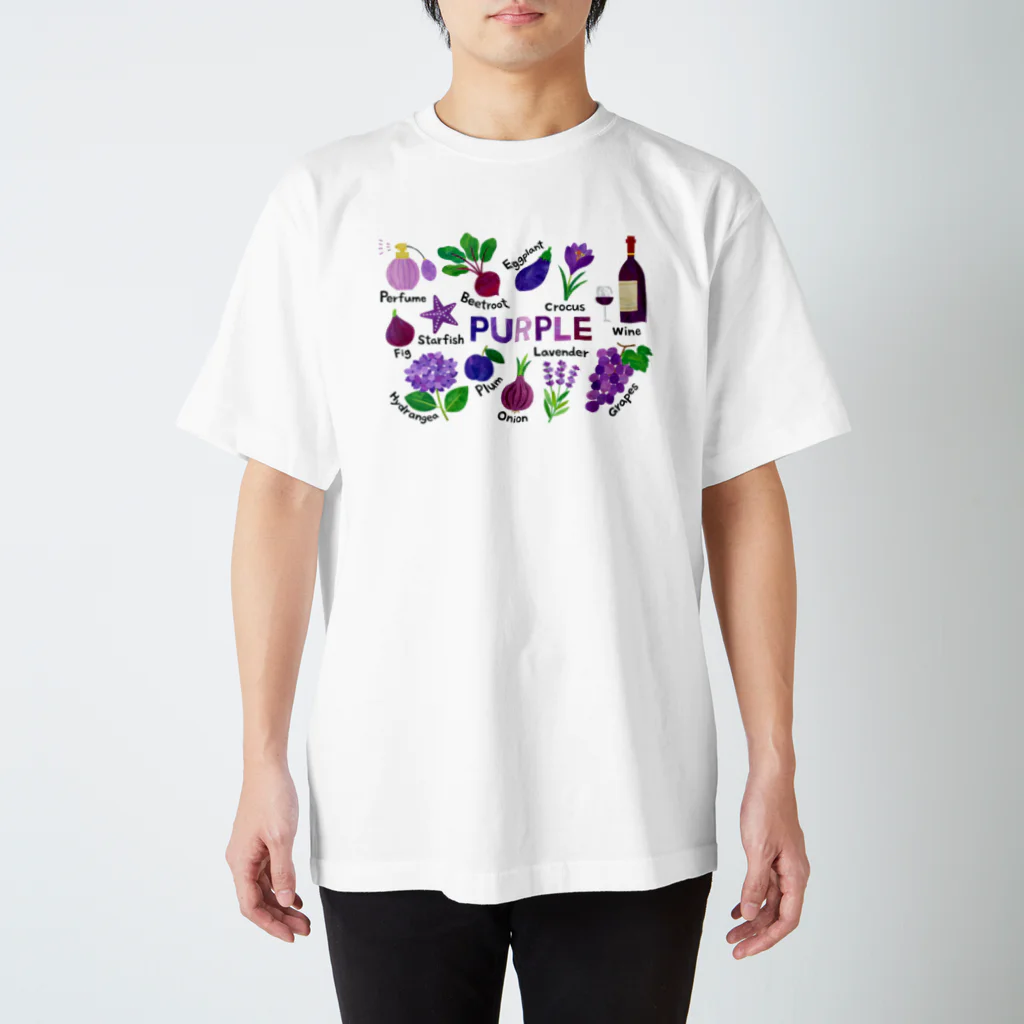 NophyのPURPLE T-shirt スタンダードTシャツ