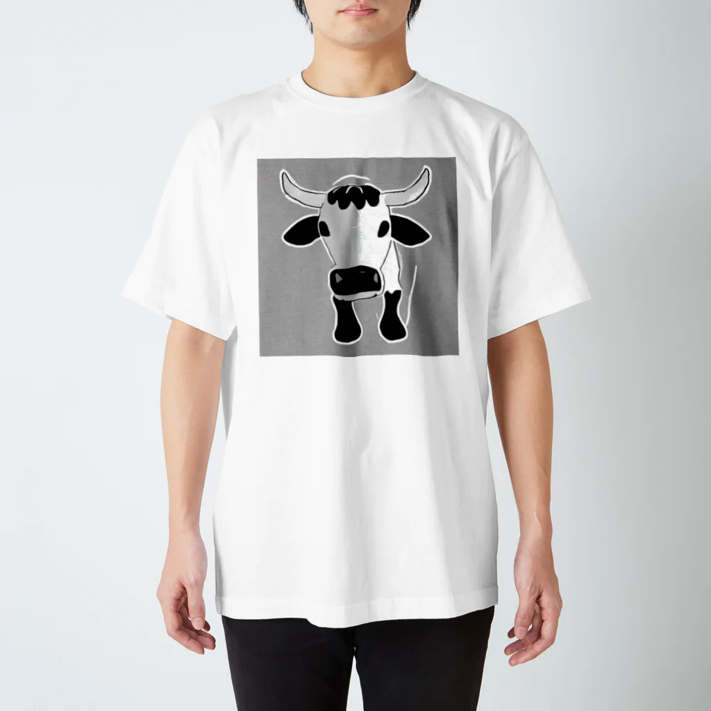 pononofuの牛柄の牛 Regular Fit T-Shirt