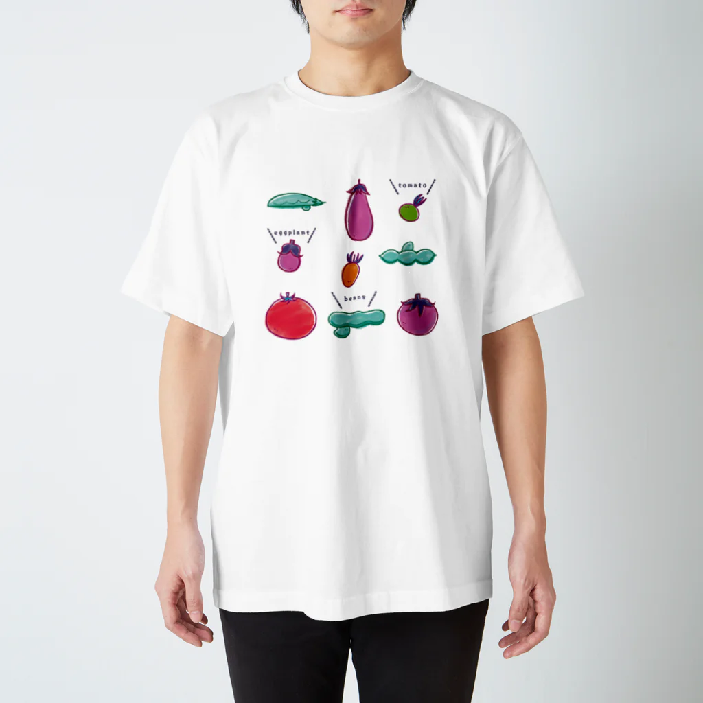 Aランチサラダ付SHOPの夏野菜たち Regular Fit T-Shirt