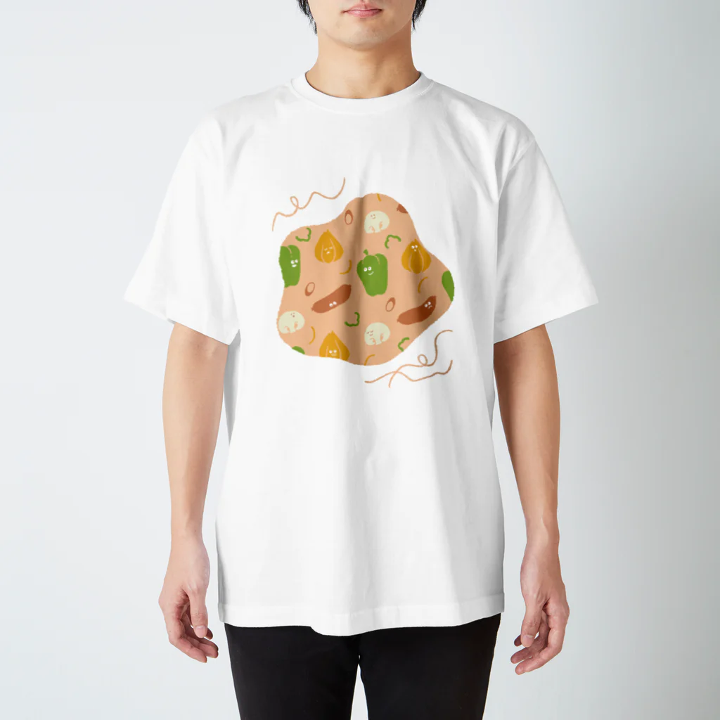 nenneの食べこぼし柄（ナポリタンver） Regular Fit T-Shirt