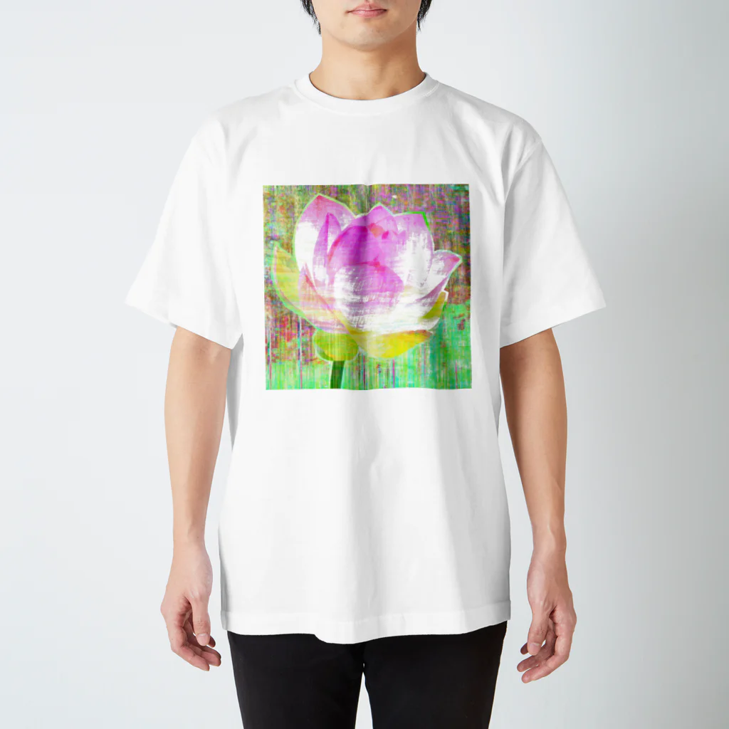 水草の蓮の花 スタンダードTシャツ