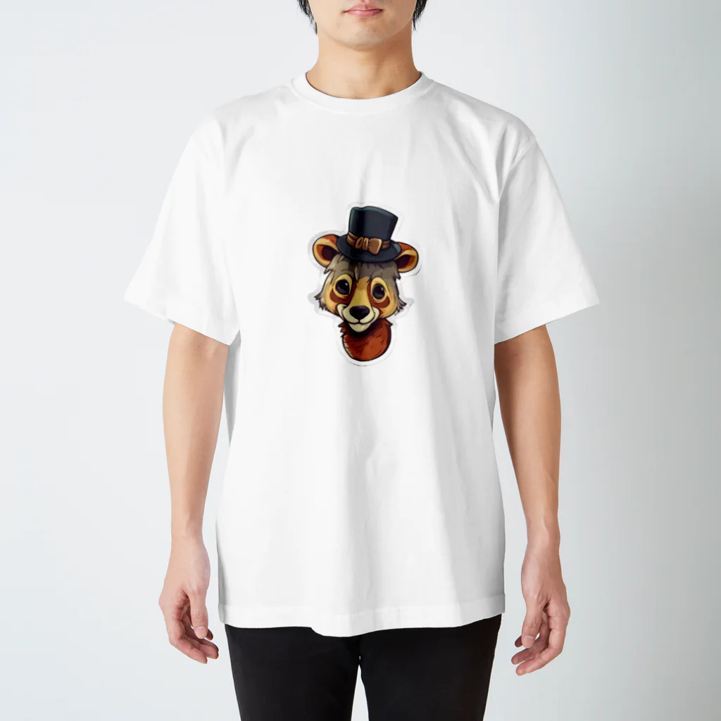 D.Sデザインの狼のおしゃれハット Regular Fit T-Shirt