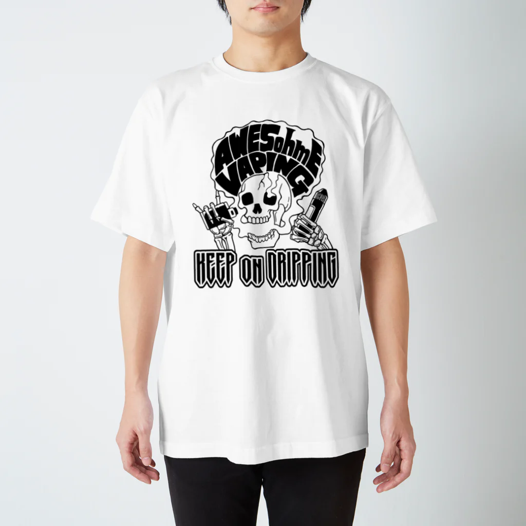 北浜標章製作所【kitahama emblem factory】のKEEP on DRIPPING(白) スタンダードTシャツ