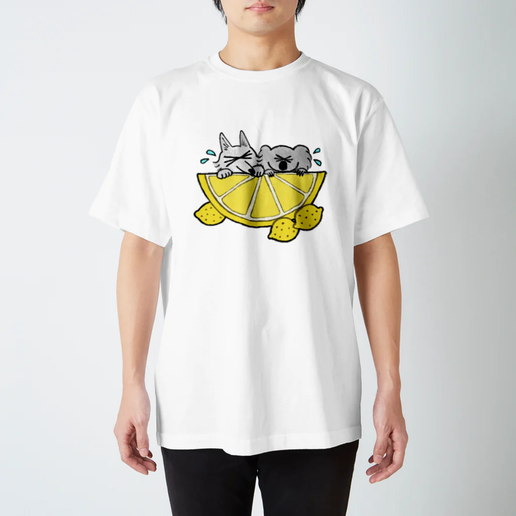 ザウルスショップのちべこあら　レモン スタンダードTシャツ