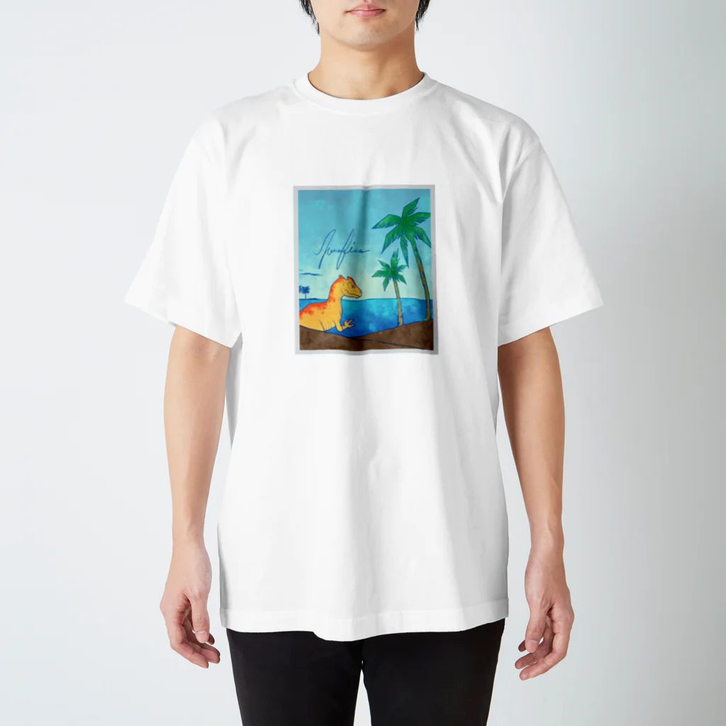 白亜画廊 SUZURI店のAllo in Beach Regular Fit T-Shirt