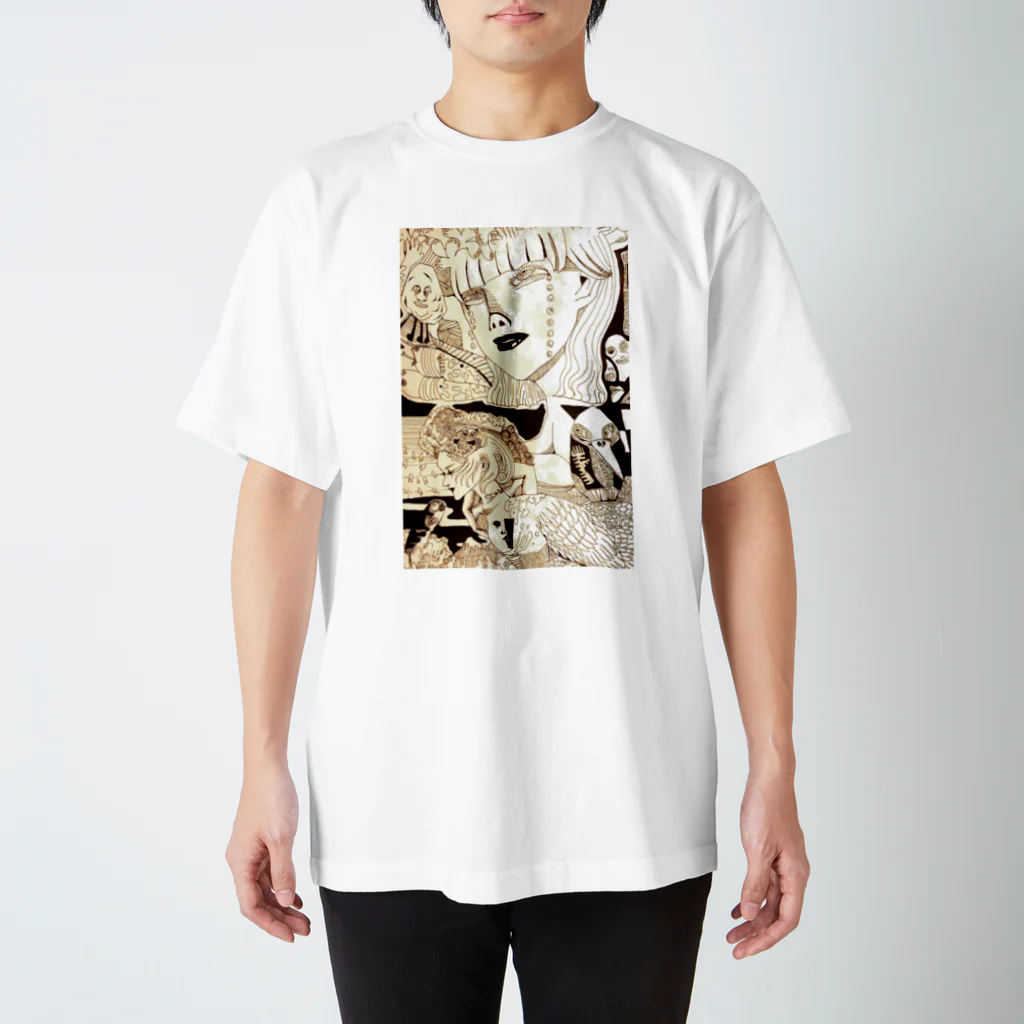 GOZ-MEZのクビもんと海 Regular Fit T-Shirt