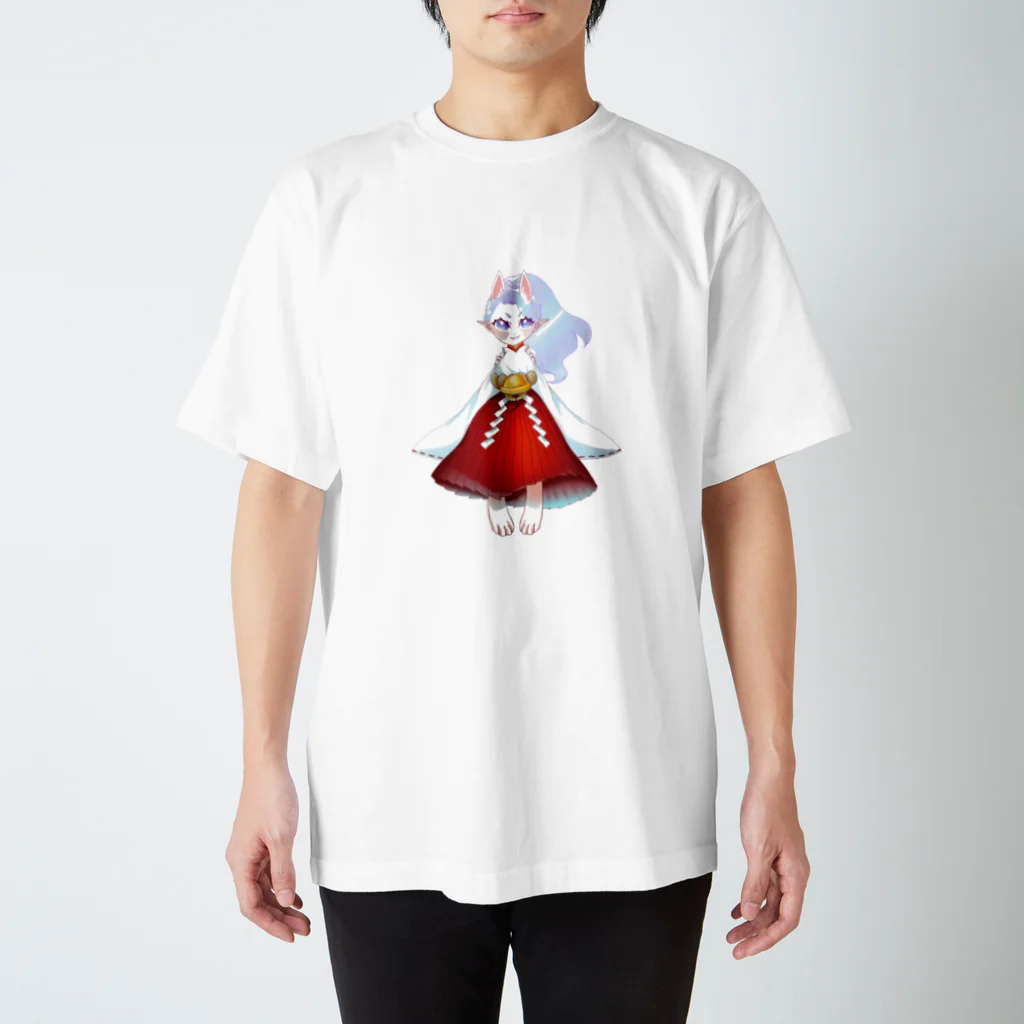 虹狐ちゃんのお店のにじげん尼崎公式キャラクター　天音虹狐　配信Ver Regular Fit T-Shirt