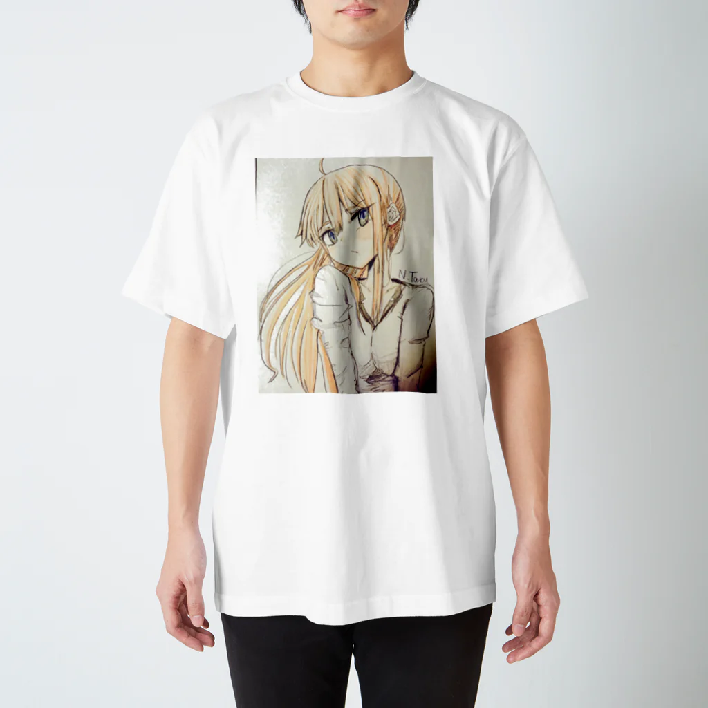 ねじまき太郎のオレンジな女の子 Regular Fit T-Shirt