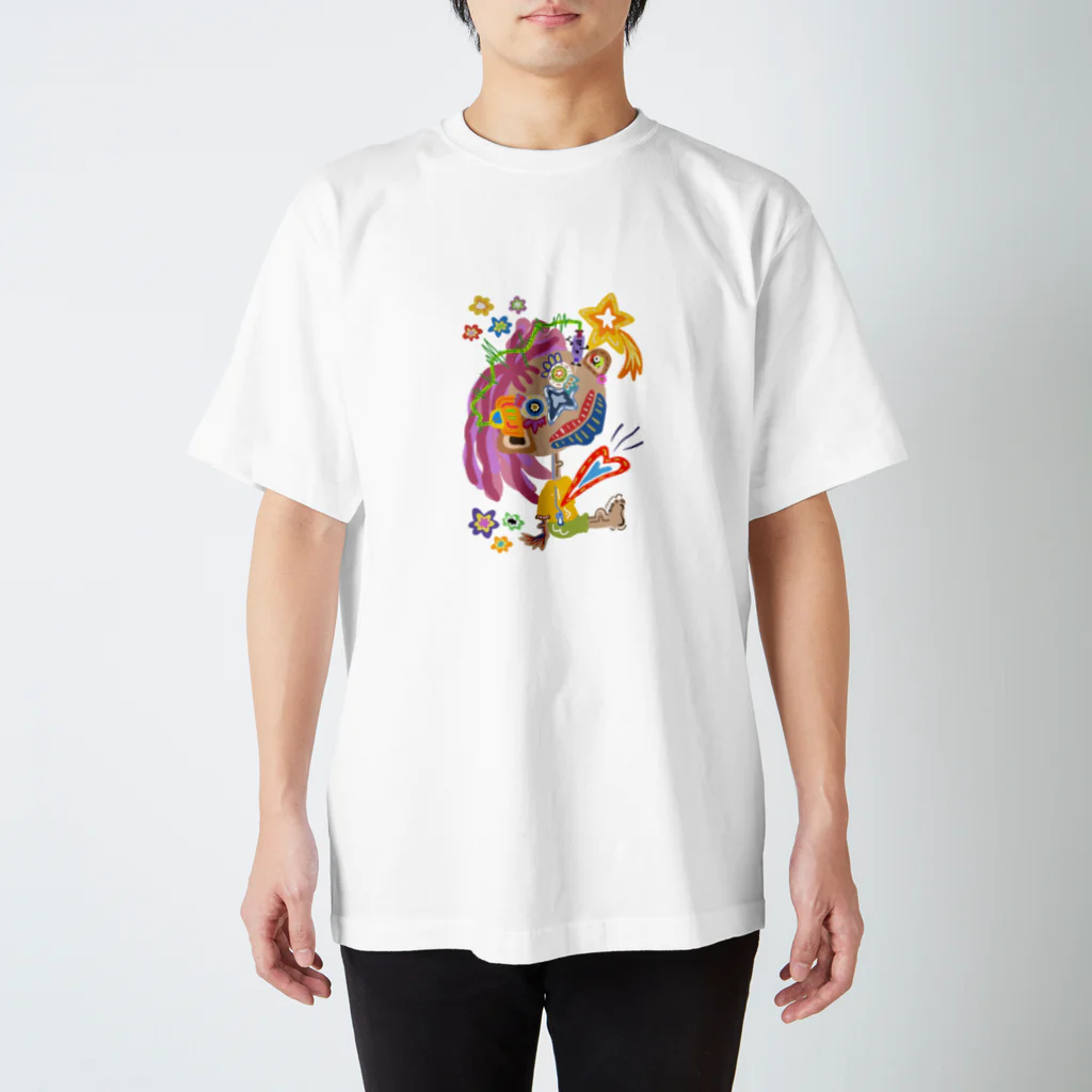 Colorful fam Earthの星ふる夜に スタンダードTシャツ