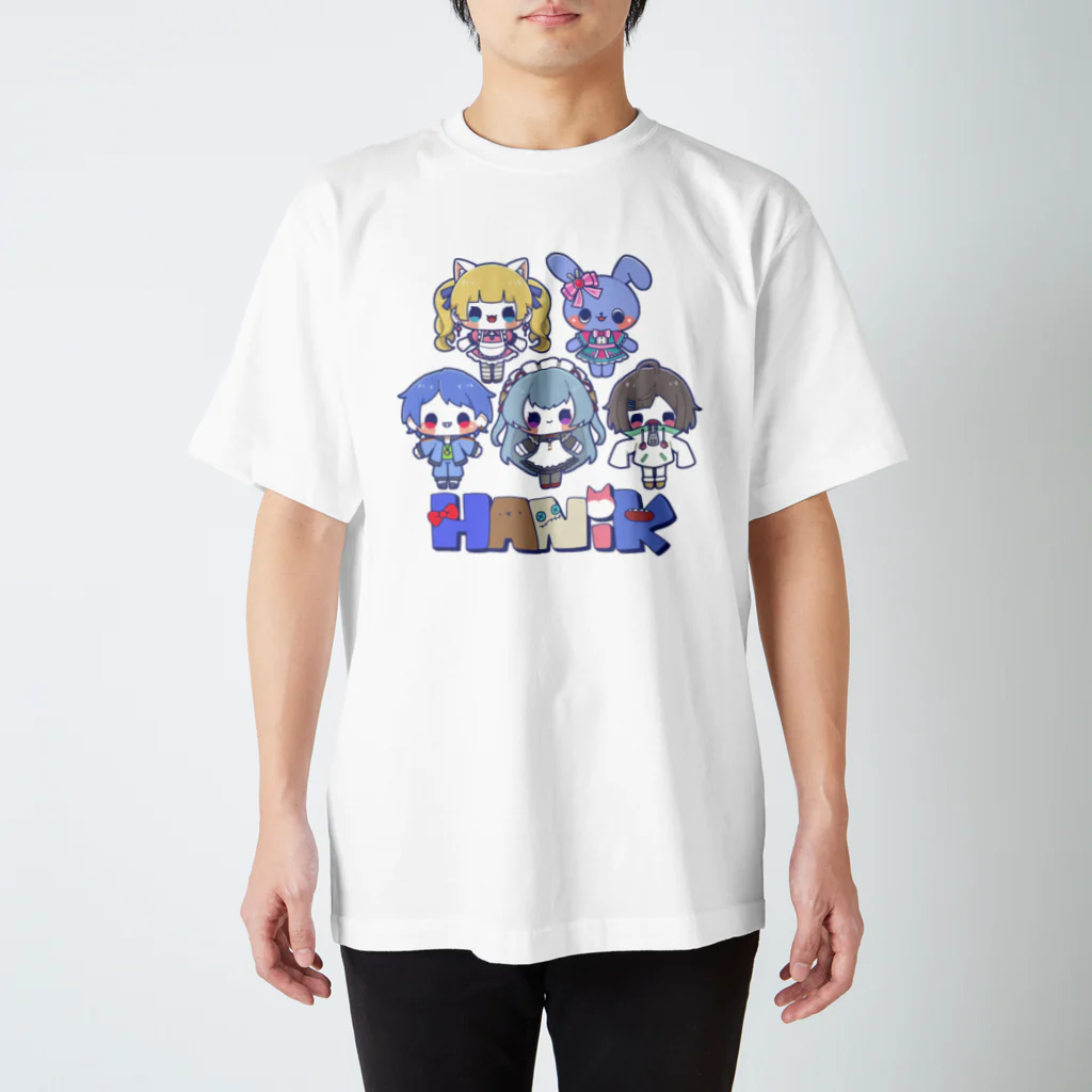 きょうりゅうのちーさんのはにっくのひ スタンダードTシャツ