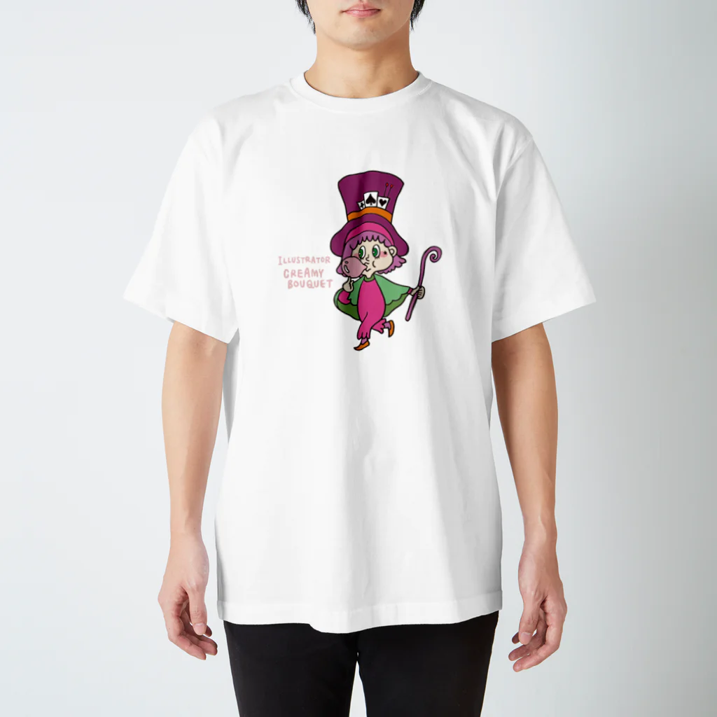 CREAMYBOUQUET WEBSHOPのバブルガムガール Regular Fit T-Shirt