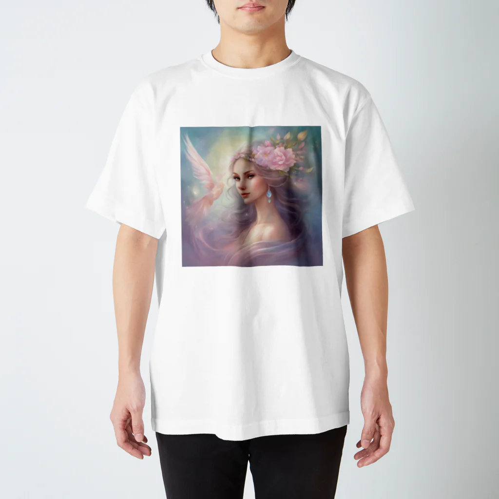 Spiritual Oasis Storeの儚き花の精霊 スタンダードTシャツ