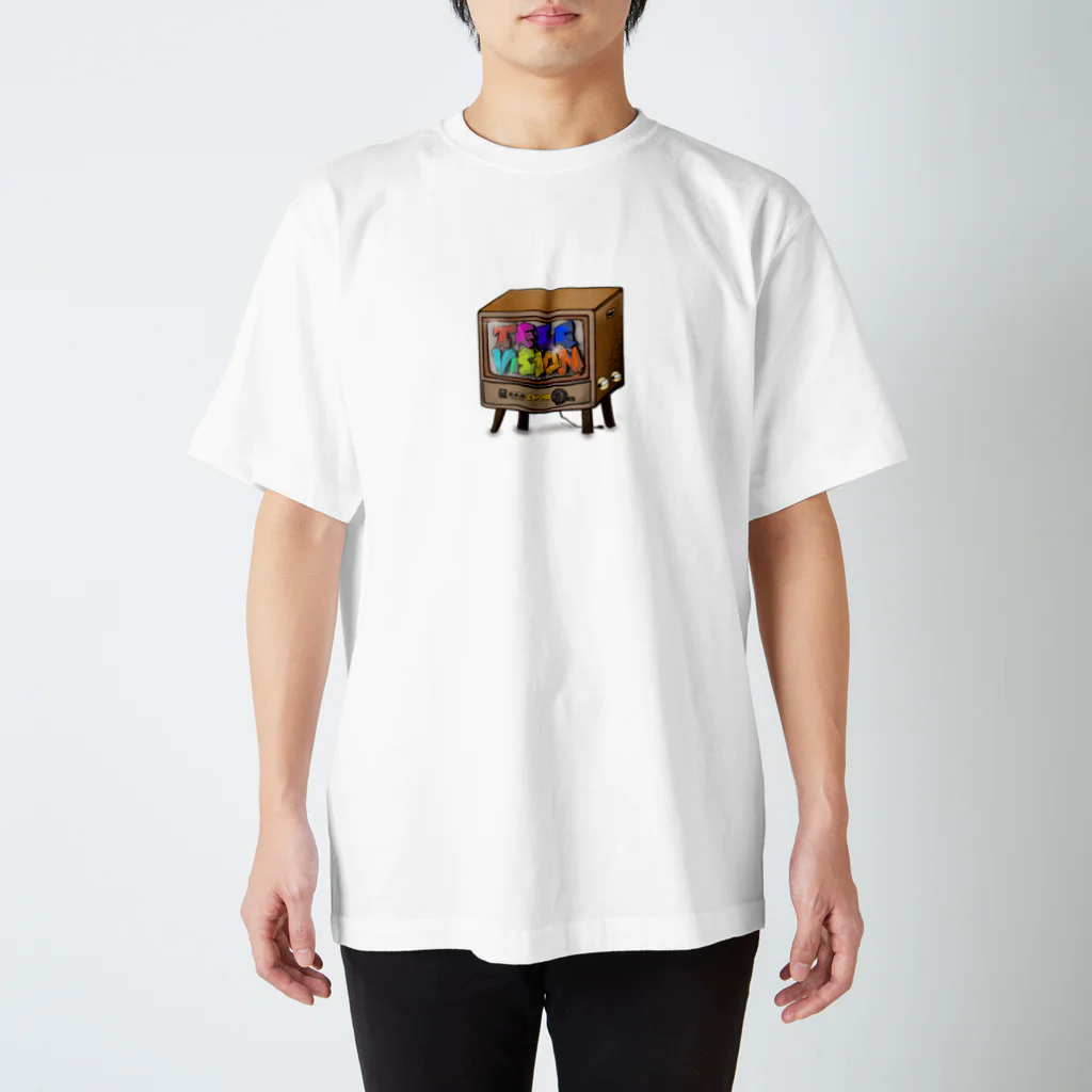 とーる 🇯🇵akabeco/animals/graffitiのテレビジョン Regular Fit T-Shirt