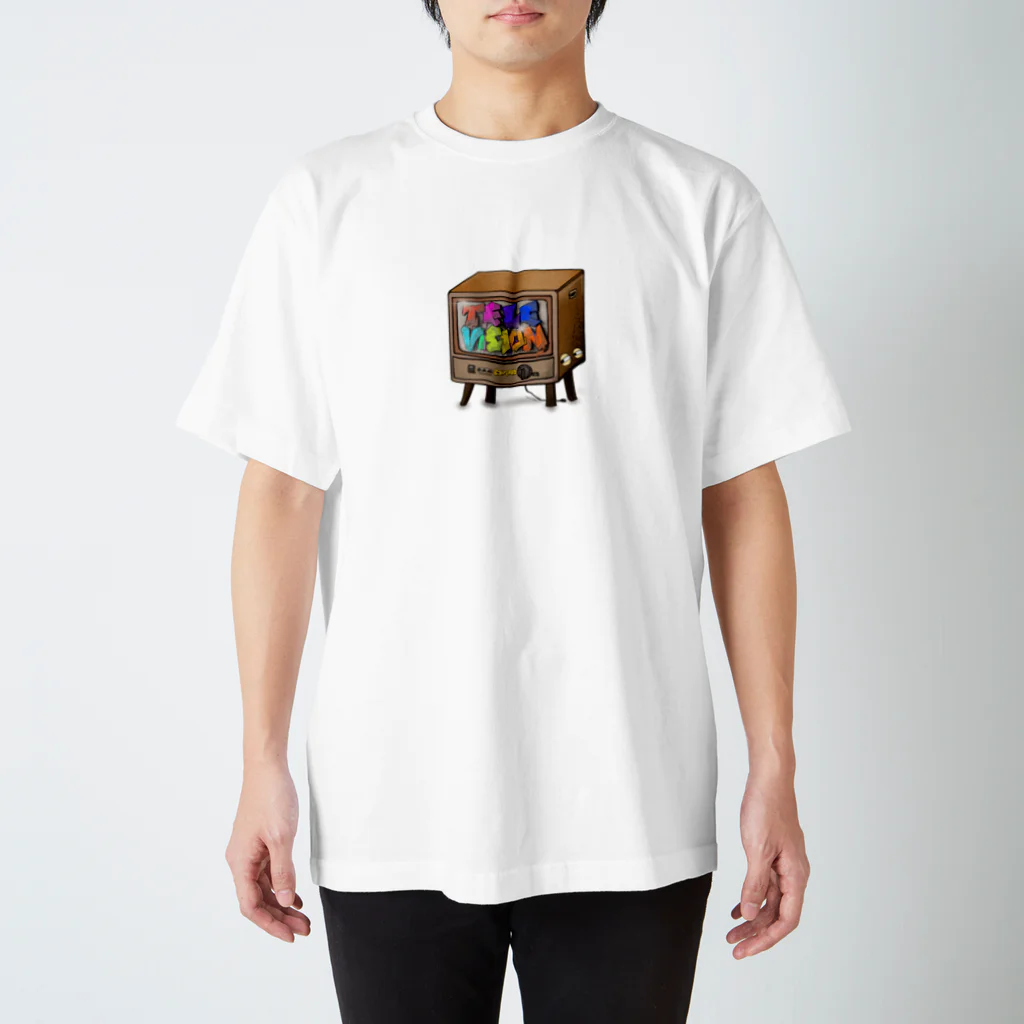 とーる 🇯🇵akabeco/animals/graffitiのテレビジョン スタンダードTシャツ