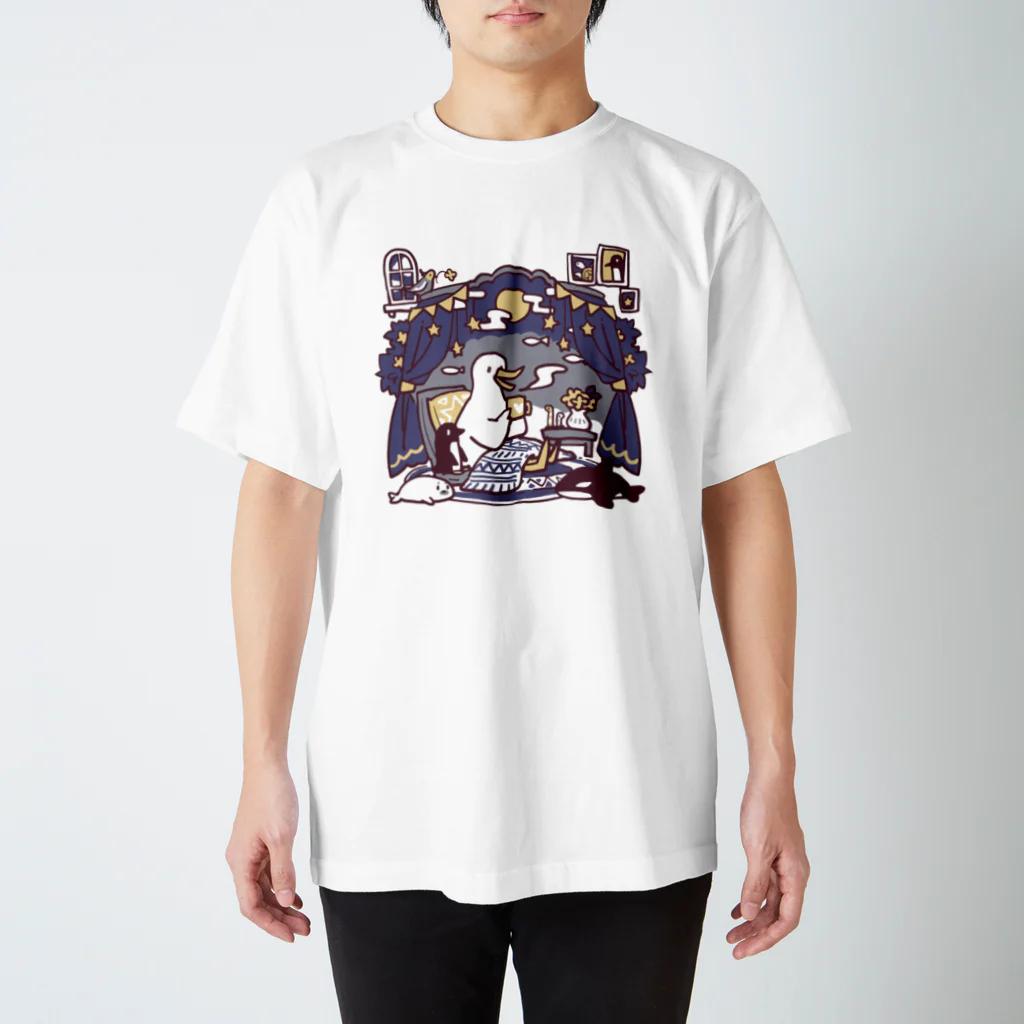 hechaの夜のアヒル Regular Fit T-Shirt