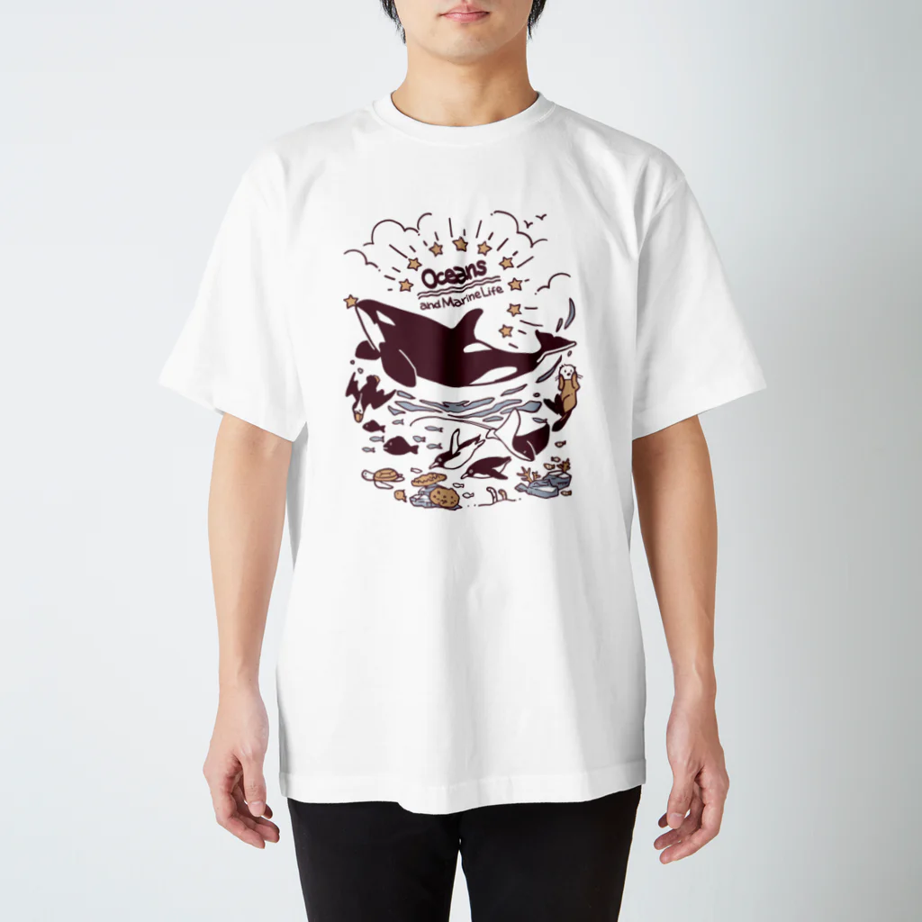 hechaの海のいきもの Regular Fit T-Shirt